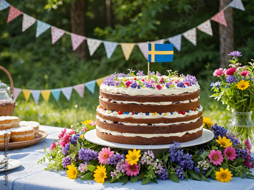 Joyful Swedish Midsummer: Celebration of Color and Tradition photo