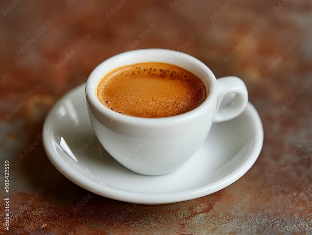 Steaming Hot Coffee in White Cup on Rustic Dark Textured Background - A Perfect Morning Brew. Steaming Hot Coffee in White Cup on Rustic Dark Textured Background - A Perfect Morning Brew.