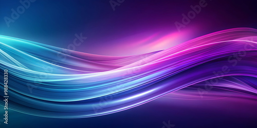 Abstract purple and blue gradient with flowing motions, , abstract, purple, blue, gradient, flowing, motion, design