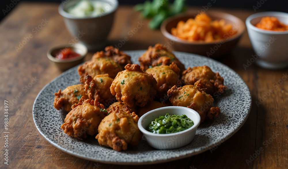 Pakoras with new style and look Pakoras with new style and look