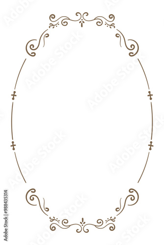 Wallpaper Mural Vintage Frame Illustration Torontodigital.ca