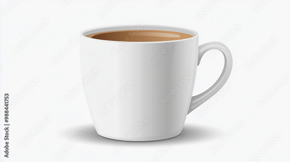 White coffee mug isolated on a solid white background. isolated on a solid white background. Illustrations
White coffee mug isolated on a solid white background. isolated on a solid white background. Illustrations