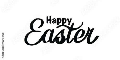 vector text happy easter