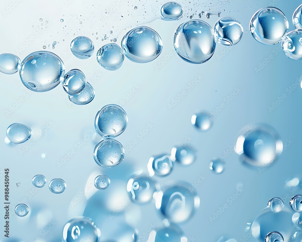 Water Drops Abstract Blue Background Water Drops Abstract Blue Background