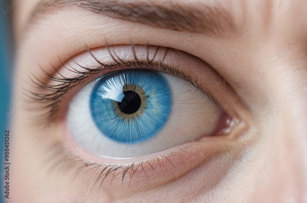Detailed close-up of human eye highlighting iris pupil and eyelashes Detailed close-up of human eye highlighting iris pupil and eyelashes