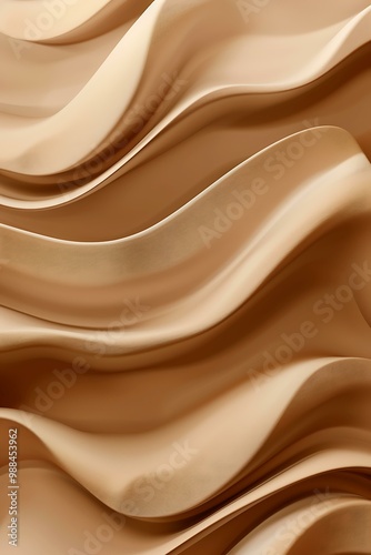 Abstract Beige Wavy Background