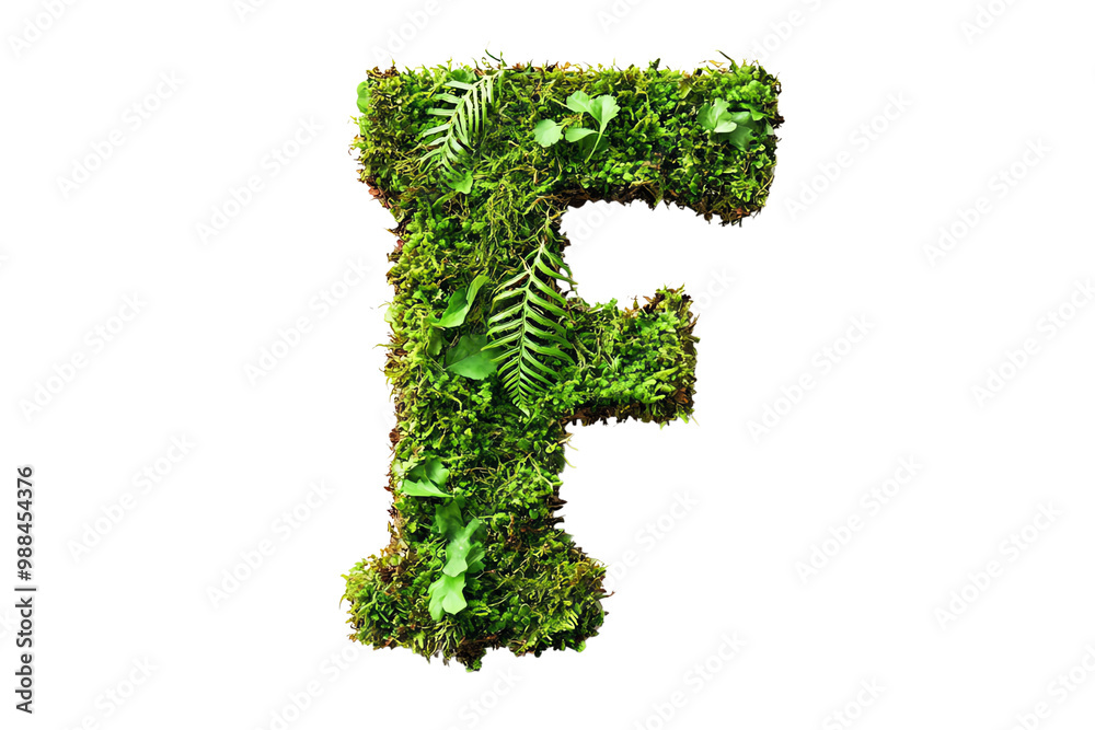 Botanical Letter F with Green Leaves and Foliage, Nature-Inspired Typography and Eco-Friendly Design on Transparent Background, Perfect for Environmental Themes Botanical Letter F with Green Leaves and Foliage, Nature-Inspired Typography and Eco-Friendly Design on Transparent Background, Perfect for Environmental Themes