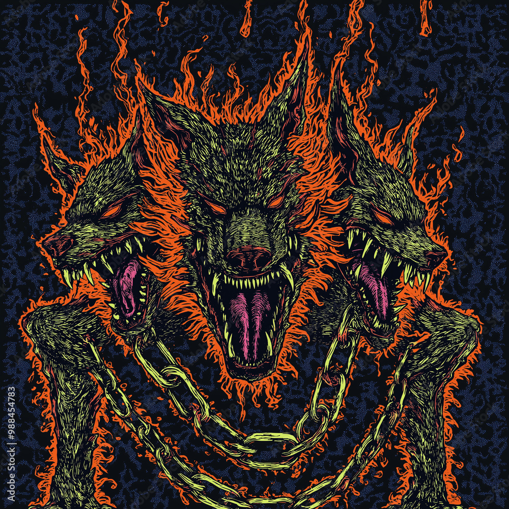 Fototapeta premium Dreaded Monarch of Darkness - Black Metal & Gothic Nightmare Hoodie Design for Fans of the Underground Scene