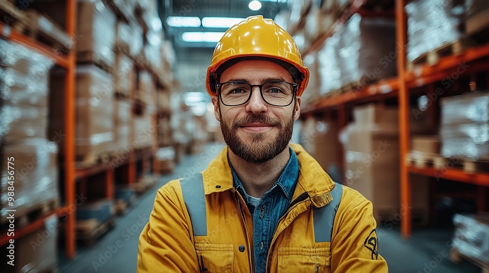 woman warehouse worker with tablet