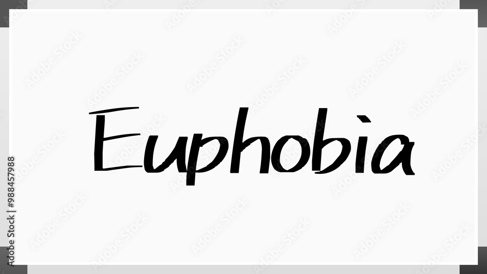 Euphobia のホワイトボード風イラスト Euphobia のホワイトボード風イラスト