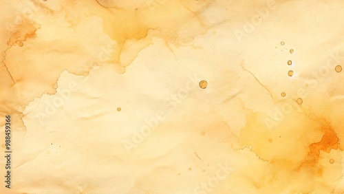 Aged paper texture with orange stains and watercolor-like imperfections