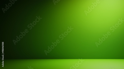 A solid green background with a subtle gradient from black at the edges to light green in the center. isolated on a solid green background. Illustrations 