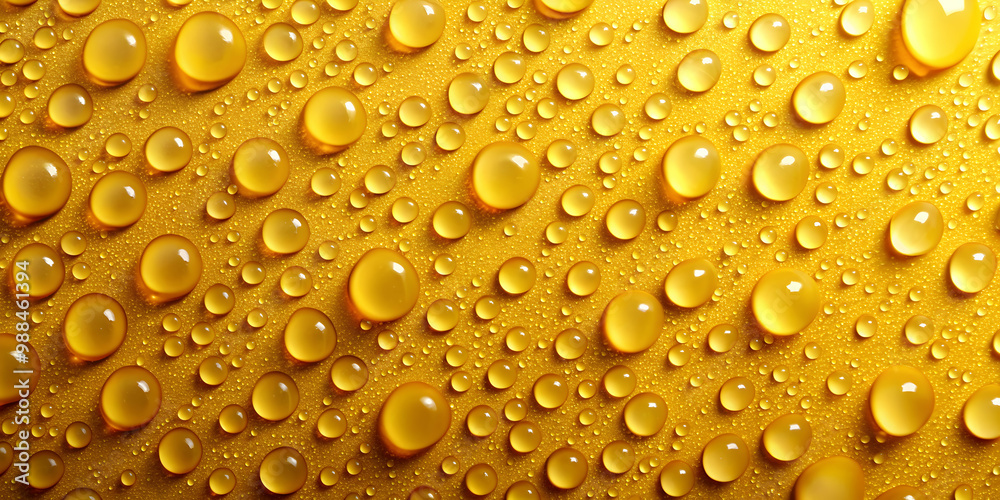 Water drops on a vibrant yellow background, water droplets, yellow, background, colorful, abstract, liquid, freshness Water drops on a vibrant yellow background, water droplets, yellow, background, colorful, abstract, liquid, freshness