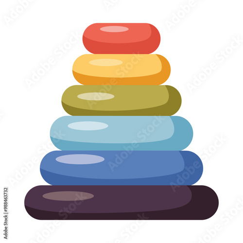 Kindergarten room interior element. Toy for preschool classroom. Nursery item for learning or study place. Flat style cartoon illustration