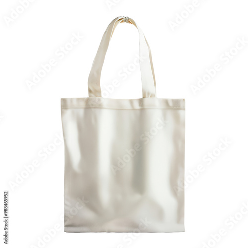 Reusable tote bag, white isolate background