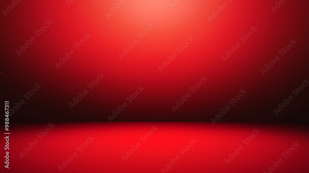 Obraz premium A solid red background with a subtle gradient from black at the edges to light red in the center. isolated on a solid red background. Illustrations 