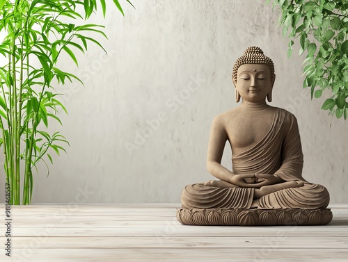 buddha purnima vesak background with copy space for