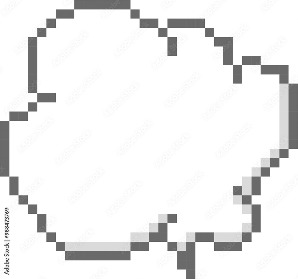 collection set of retro game 8bit cloud pixel speech bubble balloon, flat png isolated transparent element design collection set of retro game 8bit cloud pixel speech bubble balloon, flat png isolated transparent element design