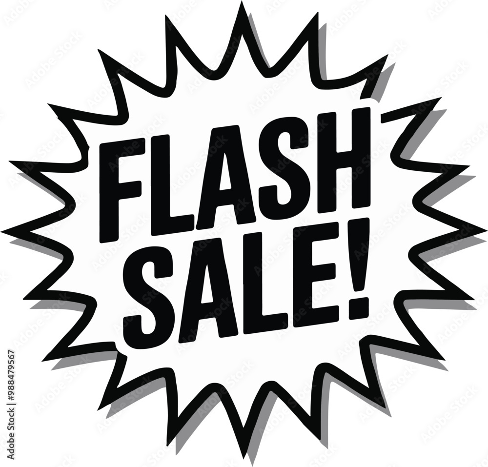Fototapeta premium Flash Sale promotional tag labels vector