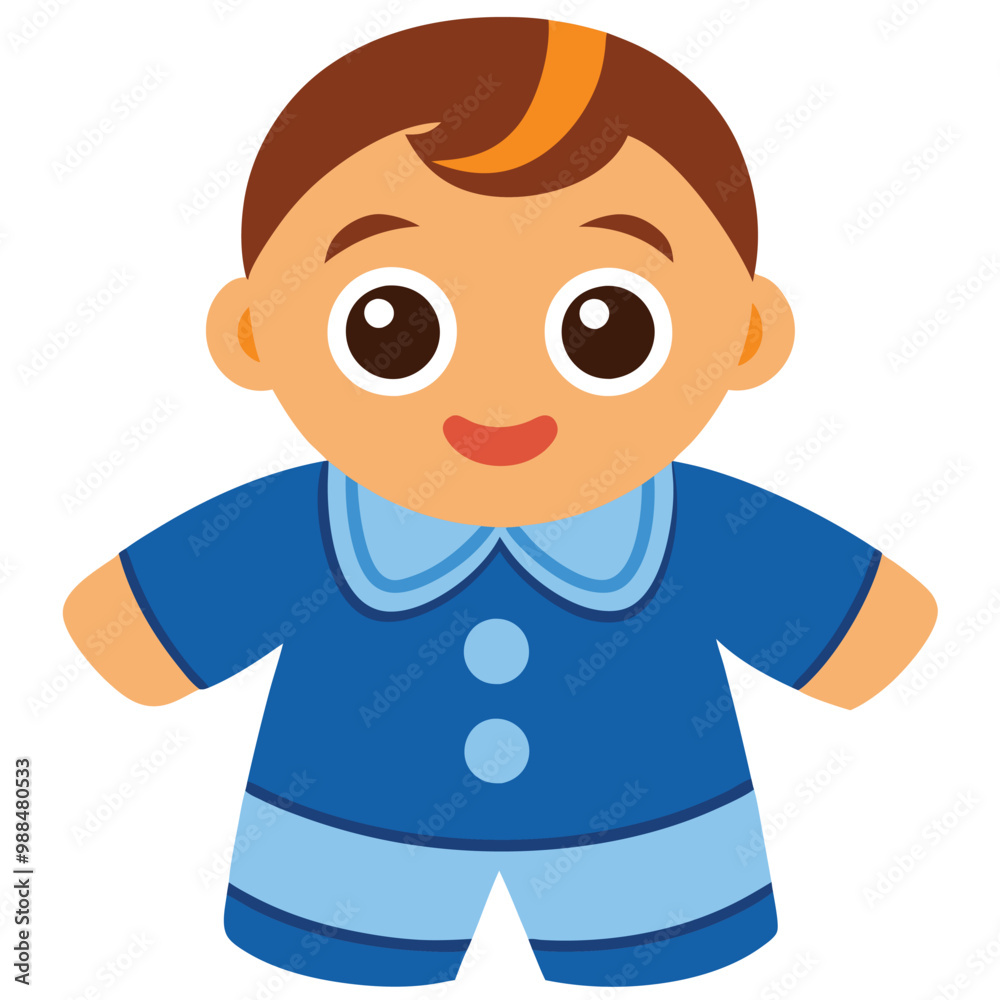 Delightful illustration of a baby boy's formal outfit, featuring an adorable tuxedo design perfect for special occasions. Ideal for fashion enthusiasts and children's apparel inspiration.