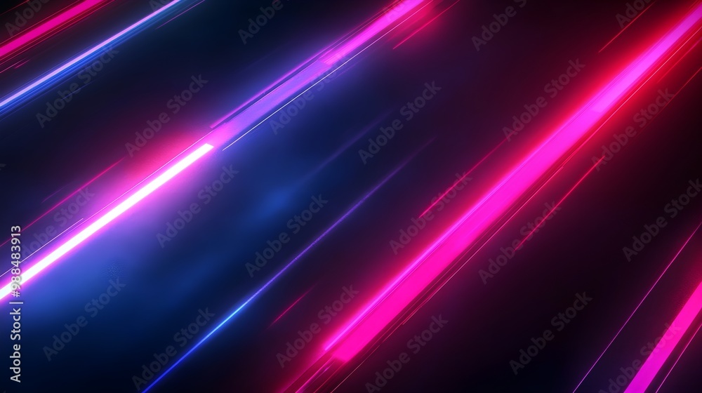 Abstract Neon Lights Background with Pink and Blue Streaks Abstract Neon Lights Background with Pink and Blue Streaks