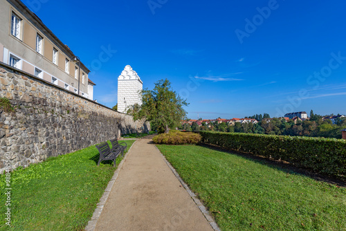 Fortress wall in Tabor, Czech Republic