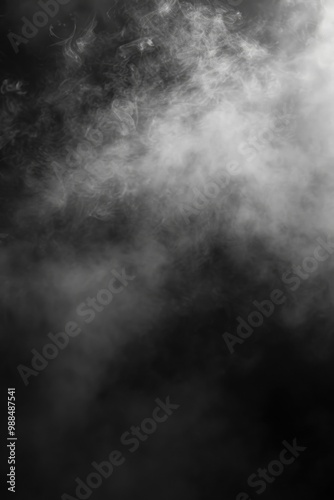 A person rides a snowboard on a snowy slope, captured in monochrome