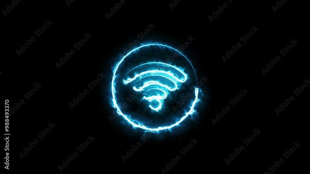Abstract Wireless Wi-Fi Internet Network Sign Illustration. Abstract Wireless Wi-Fi Internet Network Sign Illustration.