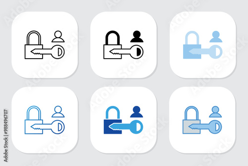 key icons with various design styles