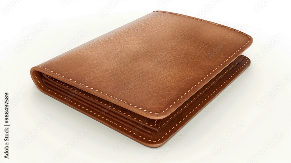 Elegant and detailed leather wallet design showcasing fine craftsmanship Elegant and detailed leather wallet design showcasing fine craftsmanship