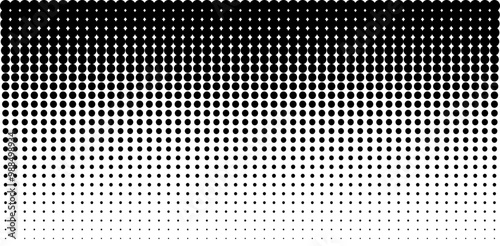 Abstract halftone dots background vector pattern. Comic pop art overlay texture isolated on transparent background