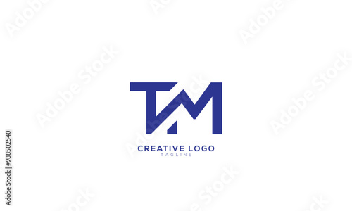 TM MT Abstract initial monogram letter alphabet logo design