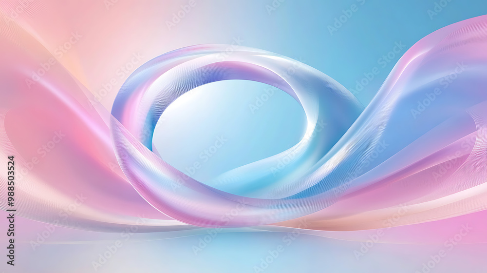 Abstract flowing waves in pastel colors Abstract flowing waves in pastel colors