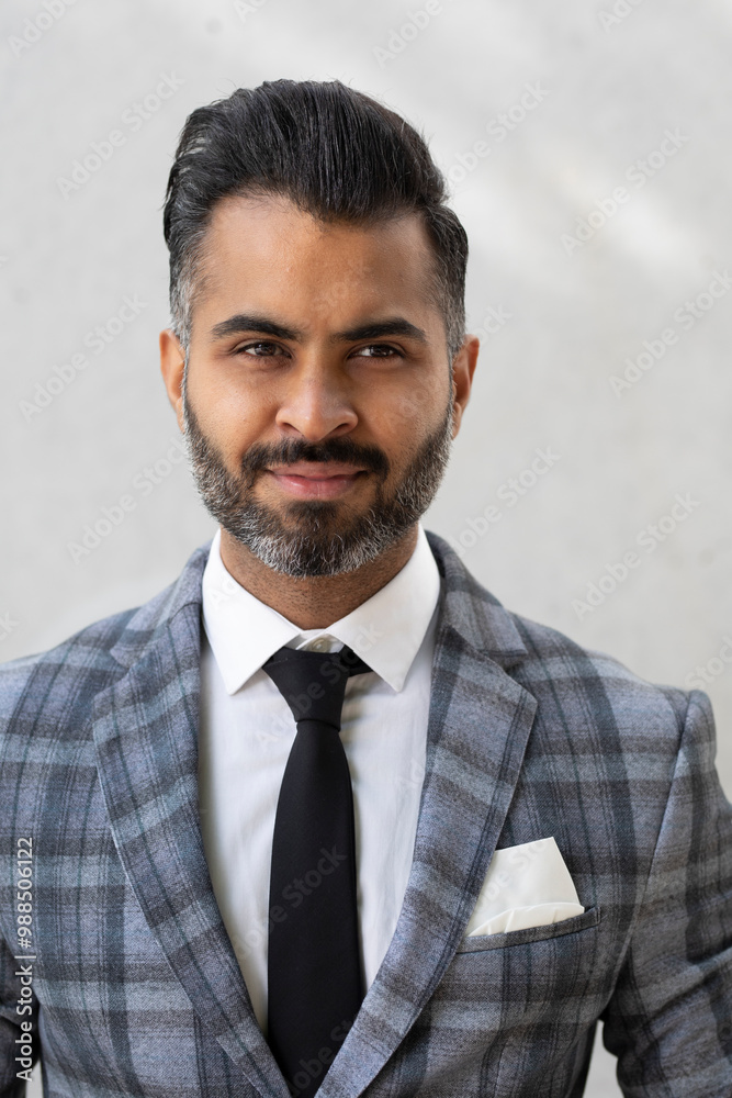 Smiling businessman against white background Smiling businessman against white background