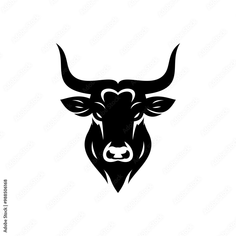 Longhorn simple flat logo design vector
Longhorn simple flat logo design vector