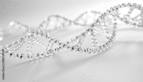 Digital DNA helix spiral molecule