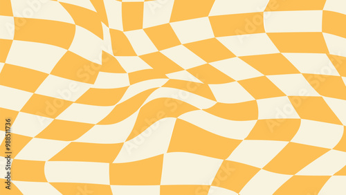 Retro vibes vintage background vector. Abstract wallpaper design for Groovy hippie, 60s, 70s , y2k. Vector pattern ready to use for prints, cloth, textile and banner ads background.  
