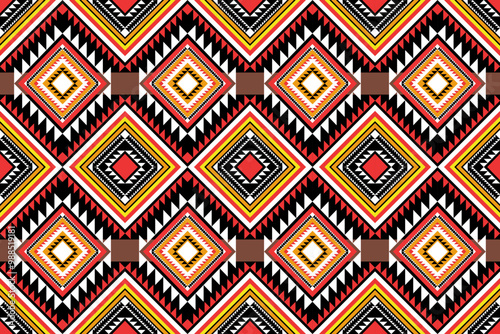 Ethnic pattern seamless geometric,Aztec embroidery border seamless patterns.ethnic pattern seamless,  pattern art wallpaper Background, Design for fabric, curtain, carpet ,geometry seamless pattern