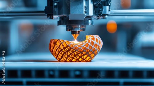 3D Printing Process: Creating a Detailed Plastic Object