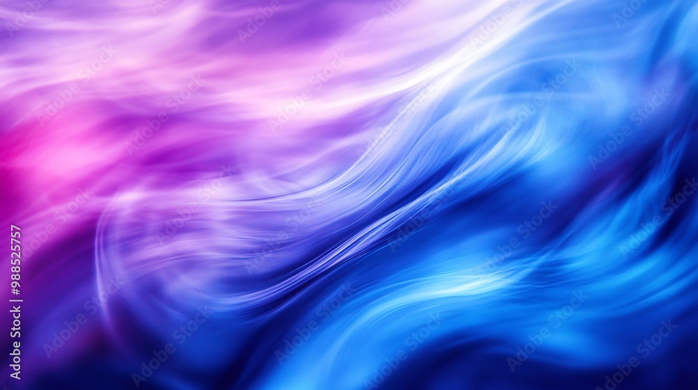 Abstract, blurred lines in shades of blue and purple