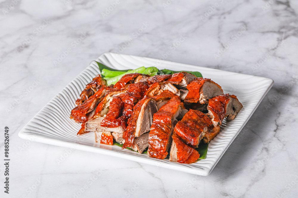 Asian cuisine - roasted duck with skin Asian cuisine - roasted duck with skin