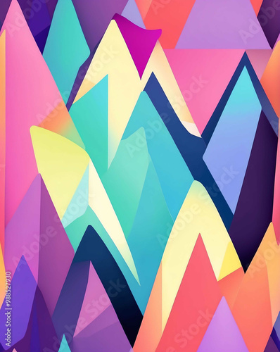 Clean zigzag lines in pastel colors seamless design pattern wallpaper