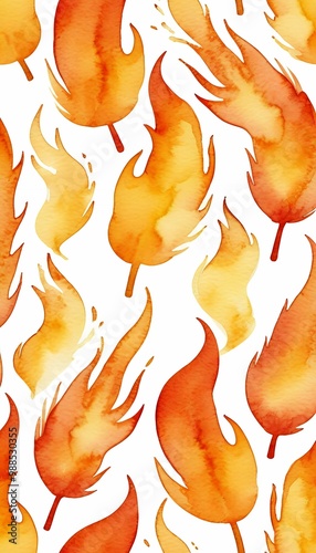 tongues drawn burning lettering yellow sparks background olated bonfire template aquarelle silhouette campfire flame orange fire hand white text watercolor fire flames watercolor balefire aquarelle photo