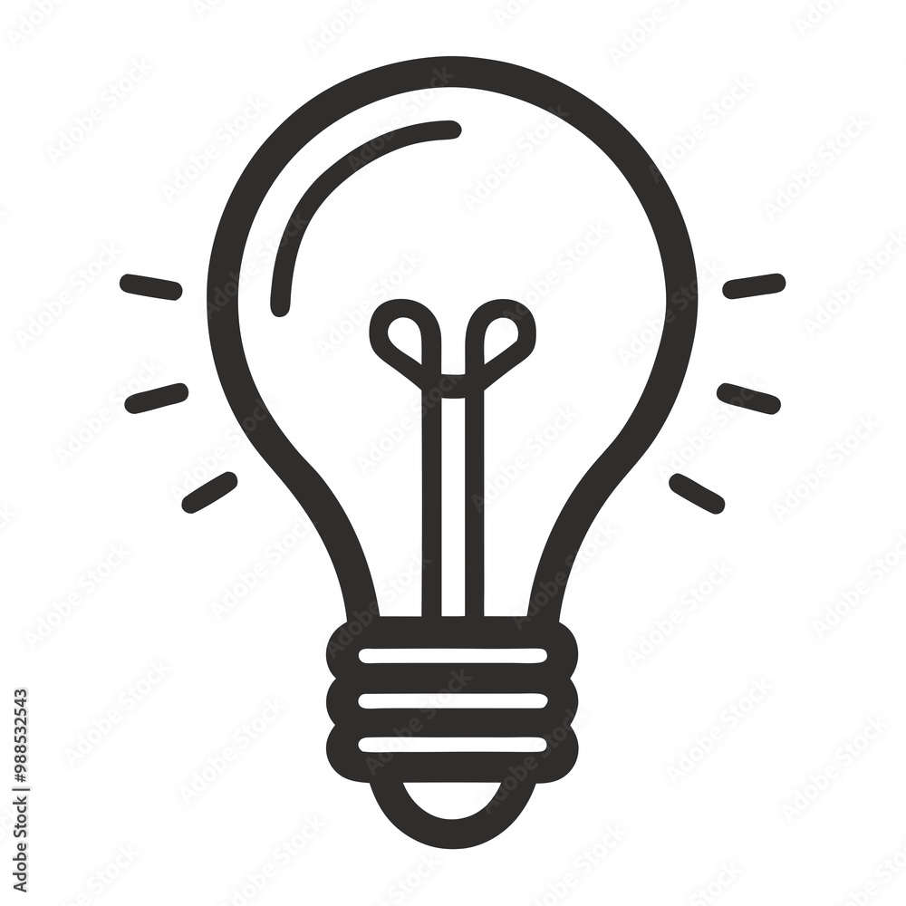 © bizboxdesigner - Light bulb silhouettes line art vector sign illustration © bizboxdesigner - Light bulb silhouettes line art vector sign illustration