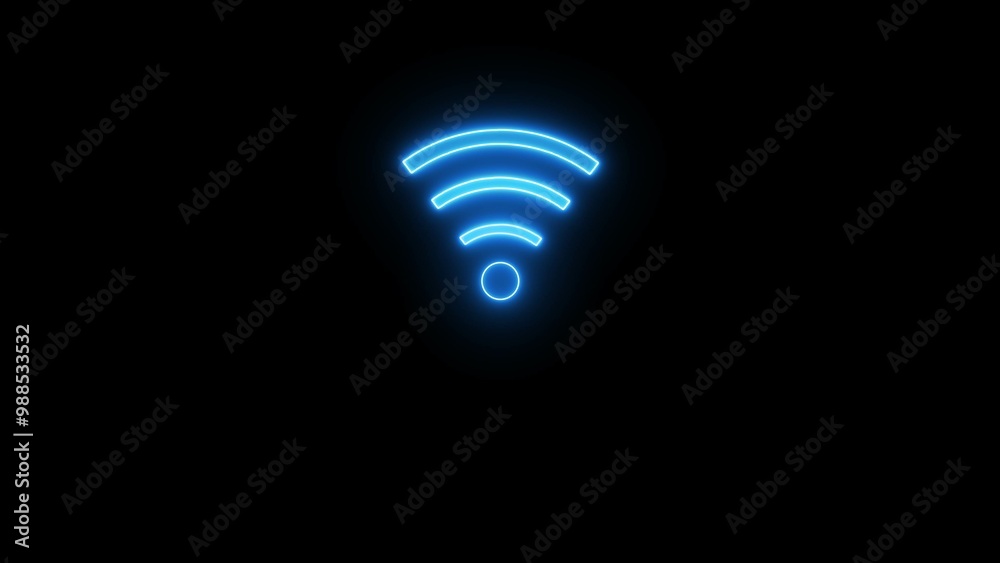 Abstract Wireless Wi-Fi Connection Symbol Illustration. Abstract Wireless Wi-Fi Connection Symbol Illustration.