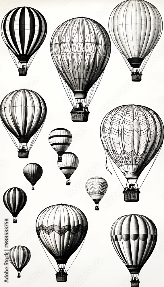 whimsy sky ink all illustrating creative details designs beautifully ballooning adventure crafted aerial air hot showcase concept pencil sketches flight balloons sketch hot air balloon ink crayons