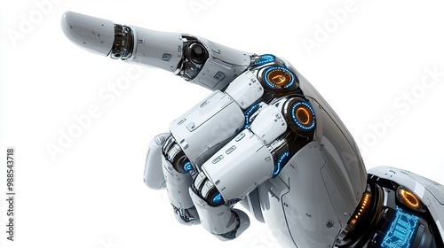 Sleek Mechanical Hand Showcasing Futuristic Technology