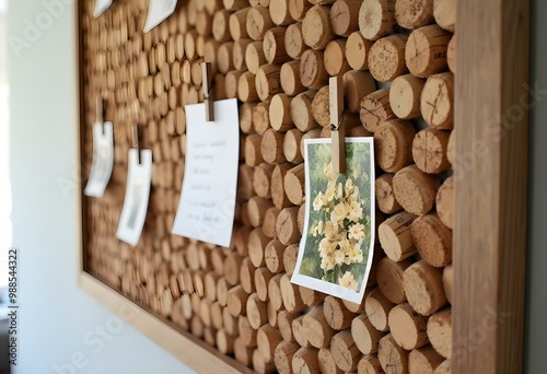 DIY Rustic Cork Board Handmade from Wine Corks Perfect for Framed Notes Photos and Pins