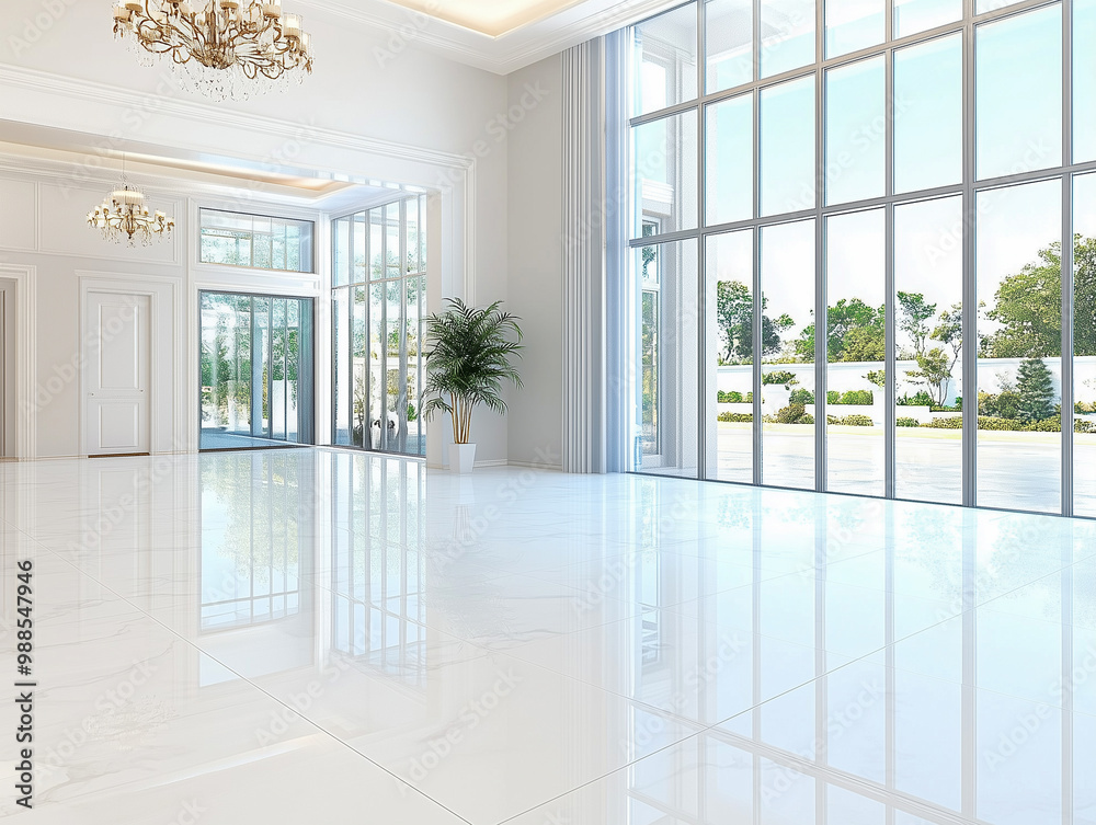 Fototapeta premium Contemporary Interior Design Background. Modern Home