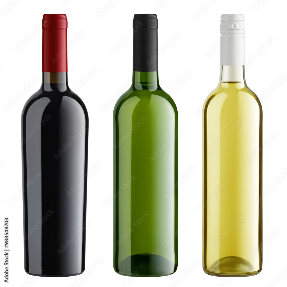 Wine Bottle isolated on white background, full depth of field Wine Bottle isolated on white background, full depth of field